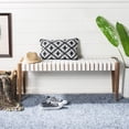 thumbnail image 1 of Safavieh Amalia Leather Bench, 1 of 6