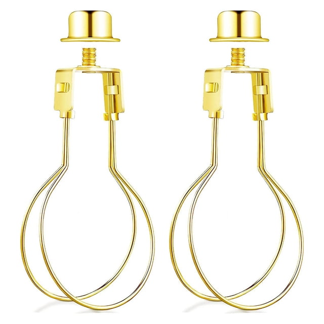 Lot de 2 Adaptateurs à Pince pour Abat-Jour Rond, Pince pour Ampoule ALUCSET