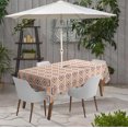 thumbnail image 2 of Vargottam Indoor/OutdoorTablecloth58x120 Inch Rectangle Tablecloth with Umbrella Hole and Zip- Waterproof PatioTableCloths- TableCovers for Backyard RectangularTable- Peach2, 2 of 5