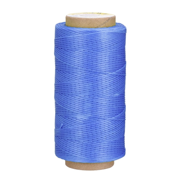 Unique Bargains 186 Yards 210D/1mm Leather Sewing Thread Polyester Waxed Cord, Sapphire Blue
