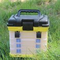 thumbnail image 2 of Baohd Strong Plastic Tool Chest With Four Drawers For Nuts Bolts And Screws Fishing Tackle Box 4 Layers Fishing Fishing Lures green +Blue Button Inner, 2 of 6
