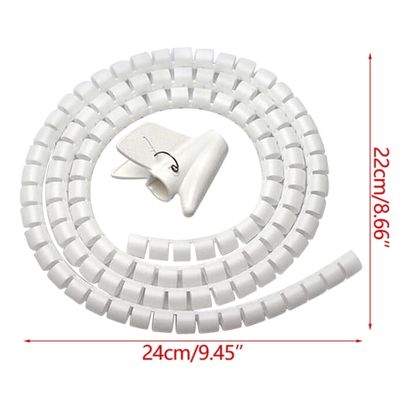 Cable Sleeves Cord Management Device for Wrapping, Organizing and Protecting Network & Power Cables, Desk Cable Management Solution