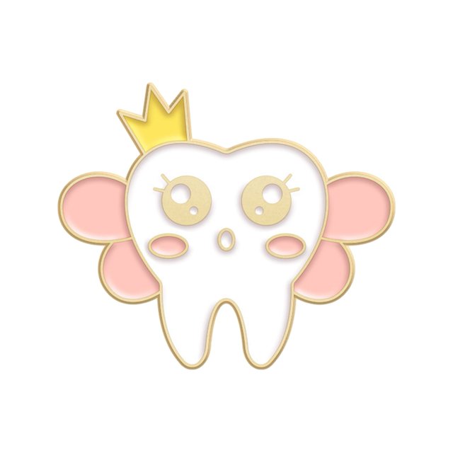 LYMAYTER Exquisite Tooth Badge Cartoon Oral Enamel Pin - Funny Tooth Shape, for Dentist Lapel