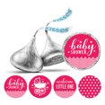 thumbnail image 1 of Darling Souvenir Candy 190 Pcs Baby Shower Theme Stickers DIY Chocolate Labels-Magenta, 1 of 2