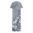 thumbnail image 4 of Ovzne Robes pour Femmes 2025 Robe Femme Robe Unie Ample Décontractée Mode Robe à Manches Longues Robe à Col à Manches Longues pour Femmes Robe de Vacances à Manches Longues Imprimée Liquidation, 4 of 7