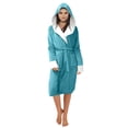 thumbnail image 4 of Kcodviy Women Winter Plush Lengthened Outerwear Jackets Shawl Bathrobe Home Clothes Cold Weather Jacket Long Sleeved Robe Coat, 4 of 6