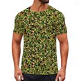 thumbnail image 2 of Ceisia T-Shirt Décontracté pour Homme à Coupe Ajustée, Col Rond, Manches Courtes, Imprimé Camouflage Moucheté, Cadeaux, 2 of 9