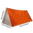 thumbnail image 3 of Riforla Tente d'Urgence Tente Tube pour Personne Abri Tente Abri d'Urgence Utilisation comme Équipement Couverture Spatiale pour Camping Randonnée Camping et Randonnée Vert, 3 of 4