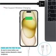 thumbnail image 5 of Entronix Extended Battery Charging Cell Phone Case for Apple iPhone 15 Pro, Black, 5 of 5