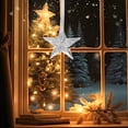 thumbnail image 4 of mtvxesu Transparent Acrylic Snowflake Pentacle Star Pendant Christmas Tree Ornament for Holiday Decorations, 3-Piece Set, Multiple Sizes, 4 of 6
