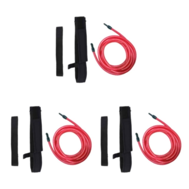 Baohd Ceinture d'Entraînement de Natation Réglable et Confortable Pas Plus Dure Rouge-3 Mètres 3Ensemble