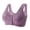 Purple, variant on Qertyioot Women's Plus Size Bra,Casual Lace Shaping Cup Plus Size Extra-Elastic Wirefree Underwear