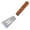B, variant on TIELUTT Wooden Handle Stainless Steel Small Frying Spatula Leak Spatula Steak Steak Spatula Cooking Pizza Silicone Tips Small Meat with Teeth Cooking Small Small Metal for Serving Head Silicone with M