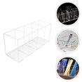 thumbnail image 3 of 1Pc Acrylic Pen Holder Desktop Storage Box Makeup Brush Organizer Office Tool, 3 of 6