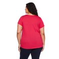thumbnail image 3 of George Women's Plus V-Neckline Tee, 3 of 6