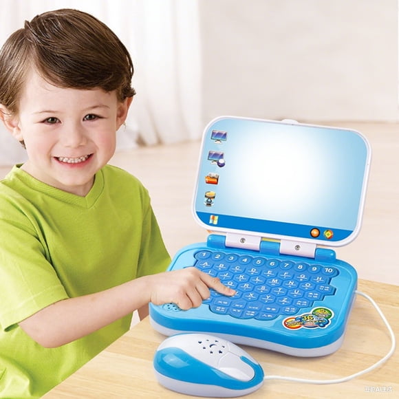sdhkgrrt under $5Children's Learning Laptop,Children's Intelligent Laptop LearningToy,Early Education Computer with Star Projection,Interactive English Chinese Learning Machine,Educational Music