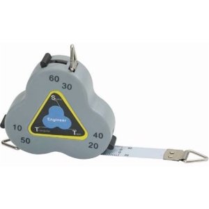 Triangular Scale Tape ENGINEER Scale Tape Mesure; a toutes les 10, 20, 30, 40, 50, 60 Échelles que vous trouverez sur une règle standard de l'ingénieur; mesures exactes Rayonnements partiels