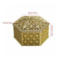 thumbnail image 1 of ziyahi Plastic Hexagonal Square Gift Box Wedding Favor Case Exquisite Appearance Large Capacity Smooth Lovely Candy Boxes for Chocolate Gold Hexagon, 1 of 7