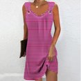 thumbnail image 2 of Robe d'Été pour Femmes Couleur Unie avec Poches Sans Manches Col en V, Robe d'Été pour Femmes, Robe d'Été pour Femmes, 2 of 5