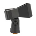 thumbnail image 1 of Mic Clamp Holder, Break Resistant Anti Drop Microphone Clip Wearable With 5/8in Male To 3/8in Female Screw For Handheld Microphone, 1 of 8