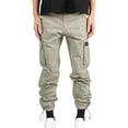 thumbnail image 1 of Birdeem Mens Pants Mens Woven Fabric with Multiple Pockets Solid Color Casual Pants Work Pants, 1 of 1