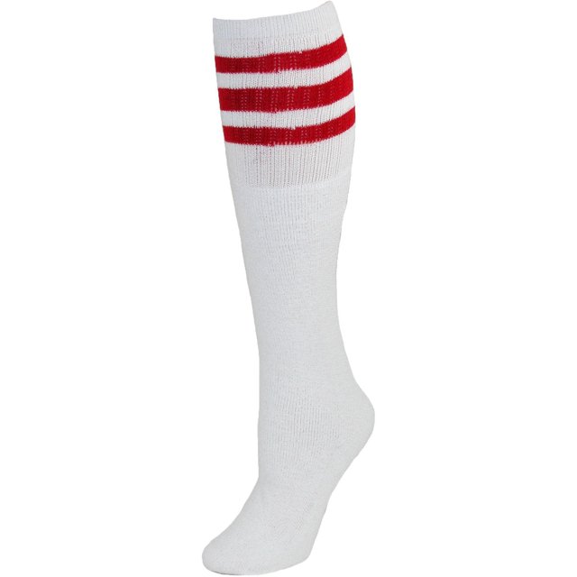 CTM® Chaussettes Tube Côtelées à Rayures (Lot de 4 Paires)