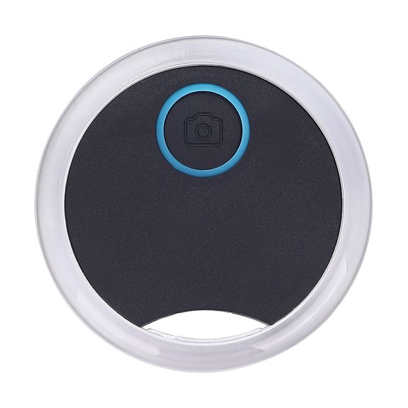 Graflsoa S8 Traqueur Bluetooth Rond pour Clés, Portefeuilles et Animaux / Alarme Anti-Perte avec GPS et Télécommande / Design Compact en Noir, Blanc, Bleu Ou Rose