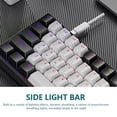 thumbnail image 3 of Clavier de Jeu Mécanique Filaire 60 % RVB, Commutateurs Bleus 61 Touches, Anti-Ghosting, Câble Détachable, Compact pour Configuration de Jeu sur PC, 3 of 7