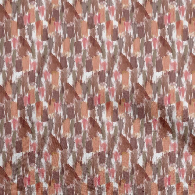 oneOone Viscose Chiffon Rust Brown Fabric Abstract Watercolor Texture Craft Projects Decor Fabric Printed By The Yard 42 Inch Wide