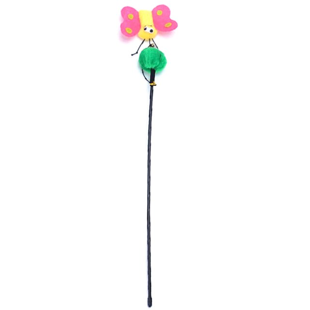 Christmas Pet Teaser Toy Butterfly Design Cat Teaser Toy Cat Teaser Wand
