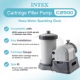 thumbnail image 2 of Intex Pompe de Filtration à Cartouche pour Piscine hors Sol & Cartouche de Filtre Type B (Lot de 5), 2 of 12