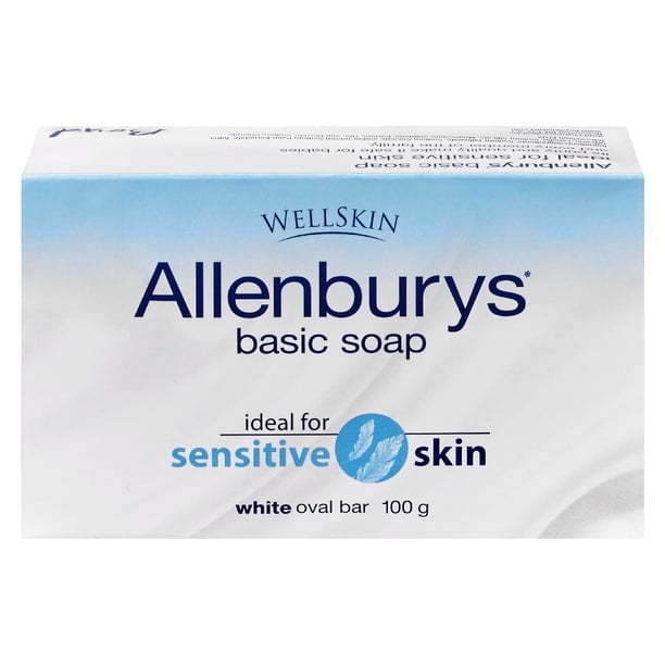 Allenburys Savon en Barre de Base Ovale Blanc, 100 g