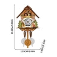 thumbnail image 3 of Birdeem Cuckoo Cuckoo Wall Clock Chime Alarm Clock Retro Clock Wooden Living Room Clock, 3 of 12