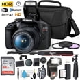 thumbnail image 1 of Canon Rebel T7 DSLR Camera with 18-55mm DC III, Lens and 64GB Ultra Speed Memory Card, Case, Cleaning Kit, Flash, and more Fully Loaded Bundle(International Model), 1 of 6