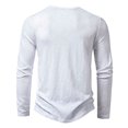 thumbnail image 3 of T-Shirt à Manches Longues pour Hommes Hommes Décontracté Uni Chandail à Manches Longues Col Rond T-Shirt Hauts Blouse T-Shirts pour Hommes Mode Into the Am T-Shirts pour Hommes T-Shirt à Manches Longues, 3 of 9