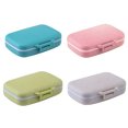 thumbnail image 3 of Pill Case Plastic Portable 6 Grids Pill Organizer Pill Box for Outdoor Travel, 3 of 3