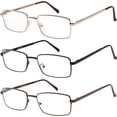 thumbnail image 1 of Lunettes Success Unisexes, Ensemble de 3, Monture Entièrement Métallique, Lunettes de Lecture, 1 of 4