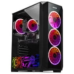 A Niveau AQVIN Jeu PC Ordinateur de bureau tour - Intel Core i5 Processeur jusqu'à 3,6 GHz, GTX 1630 4GB GDDR5 Carte de jeu, 512GB SSD 16GB DDR4 RAM, HDMI, Jeu de clavier & souris, Windows 10 Professionnel