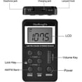 thumbnail image 3 of Mini Radio Stéréo Portable, rechargeable, Récepteur Numérique dsp Am Fm 2 Bandes avec Écouteurs (Noir), 3 of 4