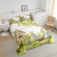thumbnail image 4 of Erosebridal Easter Eggs Bedding Sets Full with Comforter,Kawaii Rabbit Duvet Insert,Festival Decor,Reversible,3pcs, 4 of 7