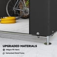 thumbnail image 4 of Outsunny 6.6' x 7.8' Portable Shed, Waterproof Bike Tent, Black, 4 of 10
