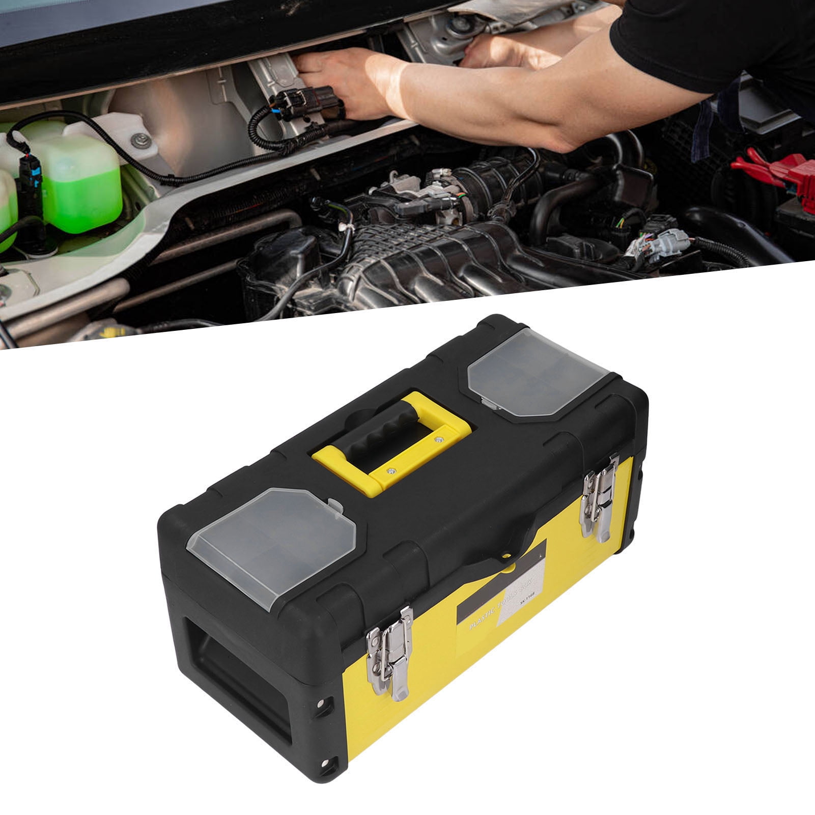 Plastic Tool Box Storage Toolbox Case Large Space Portable Component Hardware Organizer for Repair