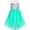 Vert, variante sur Robe Fille en Tulle à Paillettes en Maille Fête Mariage Princesse 12 Ans