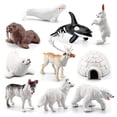 thumbnail image 4 of 10 Sets Of Mini Small Simulation Animal Winter Simulation Scene Decoration Model, 4 of 8
