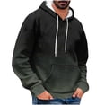 thumbnail image 1 of LIaqionyy Mens Hoodies Sweatshirts Casual Drawstring Pullover Long Sleeve Sweatshirt Tops with Pockets, 1 of 5