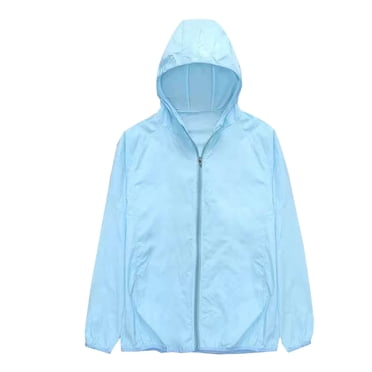 hotojiny Chemises de Soleil pour Hommes Coupe-Vent Été UPF 50+ 2025 Veste Légère Fermeture Éclair Complète Protection Solaire Manches Longues Manteau de Pêche Randonnée