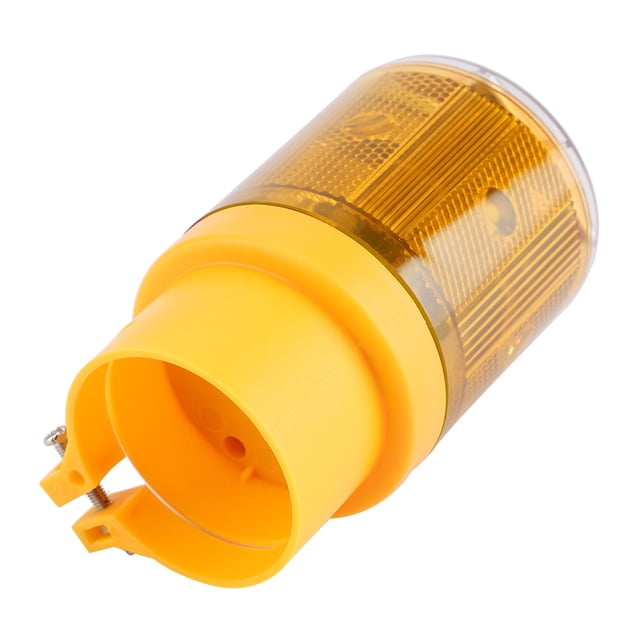 Solar LED Warning Light, LED Warning Signal Light Alarm Strobe Lamp 0.3W Flashing Car Warning Light, Flashing LED Signal Light For Snowy Mud Wind Season Outdoor