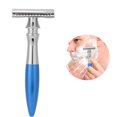 thumbnail image 4 of , Rétro Multi-Processus Confortable à Tenir Cadeau pour Hommes pour Barbiers Salons de Beauté pour Différentes Formes de Visage Noir,Bleu, 4 of 7