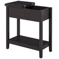 thumbnail image 1 of HOMCOM Table d'Appoint à Dessus Rabattable, Table d'Appoint Étroite avec Tablette de Rangement pour Chambre, 1 of 9