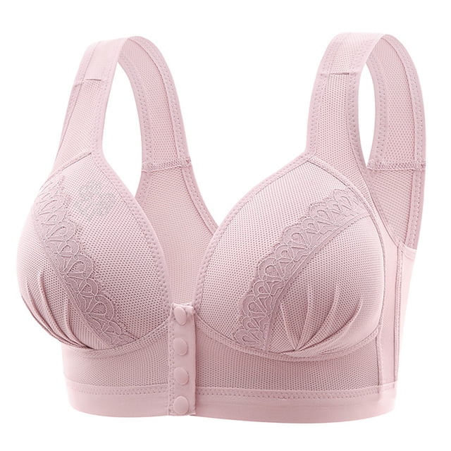 Yuyuzo Front Closure Bras for Women Wireless Push up Bralette Full Coverage High Support Everyday Bras